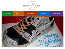 Tablet Screenshot of baytowncakes.com